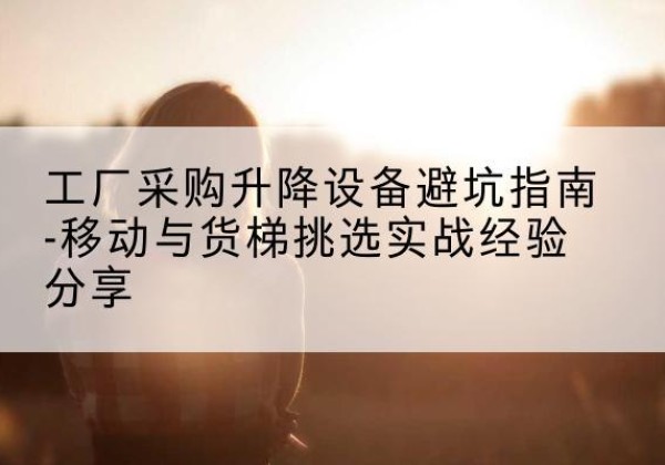 浚县移动式升降机怎么选-工厂采购升降设备避坑指南-移动与货梯挑选实战经验分享